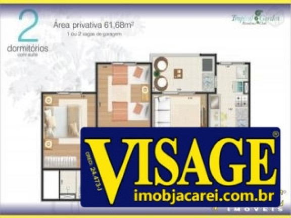 Imagem Apartamento com 2 Quartos à Venda,  em Rio Abaixo - Jacareí