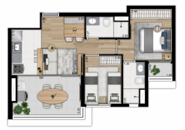 Imagem Apartamento com 2 Quartos à Venda, 56 m² em Ipiranga - São Paulo Imagem Apartamento com 2 Quartos à Venda, 56 m² em Ipiranga - São Paulo