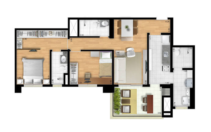 Imagem Apartamento com 2 Quartos à Venda, 76 m² em Jardim Tupanci - Barueri Imagem Apartamento com 2 Quartos à Venda, 76 m² em Jardim Tupanci - Barueri