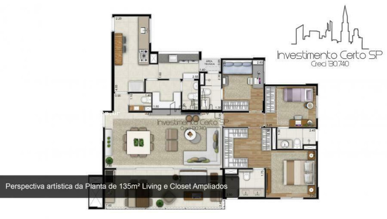 Imagem Apartamento com 4 Quartos à Venda, 135 m² em Sumaré - São Paulo