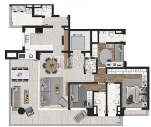 Imagem Apartamento com 3 Quartos à Venda, 153 m² em Moema - São Paulo Imagem Apartamento com 3 Quartos à Venda, 153 m² em Moema - São Paulo