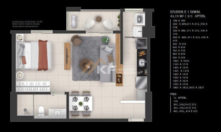 Imagem Imóvel com 1 Quarto à Venda, 43 m² em Jardim Sumaré - Ribeirão Preto Imagem Imóvel com 1 Quarto à Venda, 43 m² em Jardim Sumaré - Ribeirão Preto