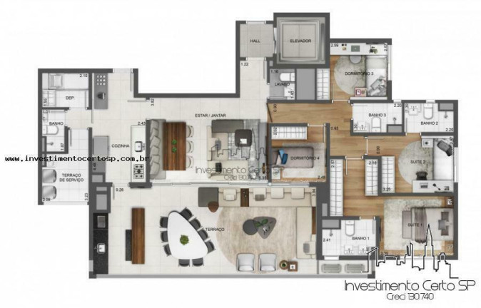 Imagem Apartamento com 4 Quartos à Venda, 164 m² em Tatuapé - São Paulo Imagem Apartamento com 4 Quartos à Venda, 164 m² em Tatuapé - São Paulo