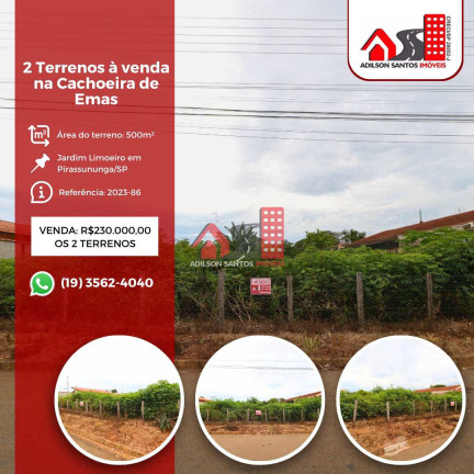 Terreno à Venda, 500 m² em Jardim Limoeiro - Pirassununga