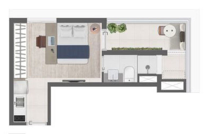 Imagem Studio com 1 Quarto à Venda, 21 m² em Consolação - São Paulo Imagem Studio com 1 Quarto à Venda, 21 m² em Consolação - São Paulo