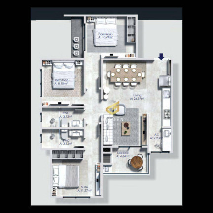 Imagem Apartamento com 2 Quartos à Venda, 60 m² em Centro - Balneário Camboriú Imagem Apartamento com 2 Quartos à Venda, 60 m² em Centro - Balneário Camboriú