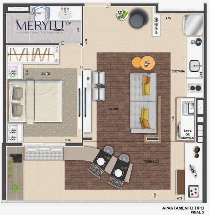 Imagem Apartamento com 1 Quarto à Venda, 48 m² em Moema - São Paulo
