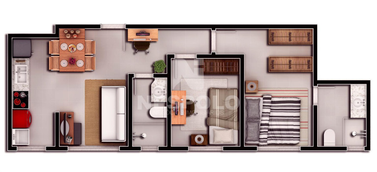 Imagem Apartamento com 2 Quartos à Venda, 58 m² em Ressacada - Itajai Imagem Apartamento com 2 Quartos à Venda, 58 m² em Ressacada - Itajai