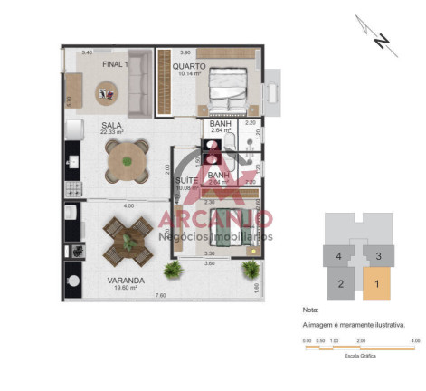 Imagem Apartamento com 1 Quarto à Venda, 50 m² em Sumaré - Caraguatatuba Imagem Apartamento com 1 Quarto à Venda, 50 m² em Sumaré - Caraguatatuba
