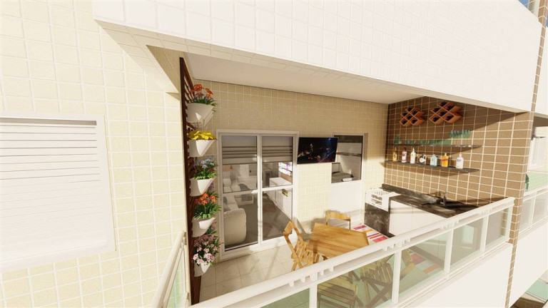 Imagem Apartamento com 2 Quartos à Venda, 63 m² em Caiçara - Praia Grande