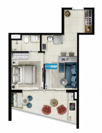 Imagem Apartamento com 1 Quarto à Venda, 60 m² em Pinheiros - São Paulo