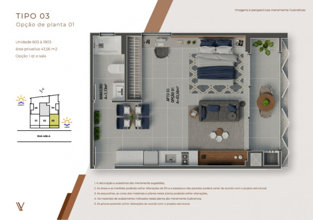 Imagem Apartamento com 2 Quartos à Venda, 57 m² em Morretes - Itapema