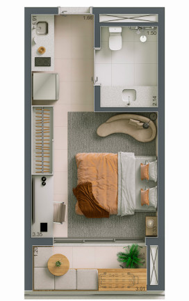 Imagem Imóvel com 1 Quarto à Venda, 51 m² em Vila Clementino - São Paulo Imagem Imóvel com 1 Quarto à Venda, 51 m² em Vila Clementino - São Paulo