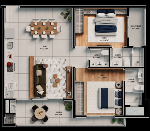 Imagem Apartamento com 3 Quartos à Venda, 106 m² em Praia Brava - Itajaí Imagem Apartamento com 3 Quartos à Venda, 106 m² em Praia Brava - Itajaí