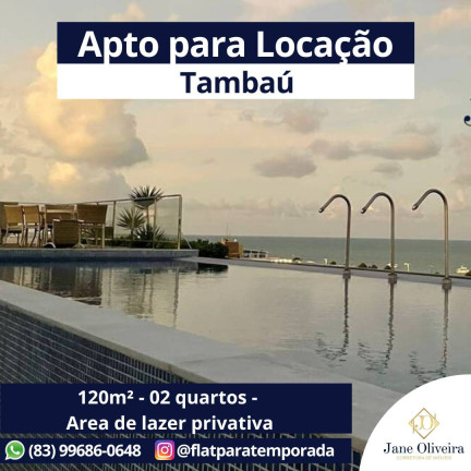 Apartamento com 2 Quartos para Alugar, 120 m² em Tambaú - João Pessoa