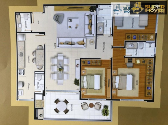 Imagem Apartamento com 3 Quartos à Venda, 257 m² em Areal - Pelotas