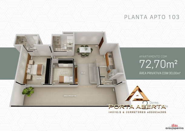 Imagem Apartamento com 2 Quartos à Venda, 146 m² em Vila Dos Técnicos - Timóteo