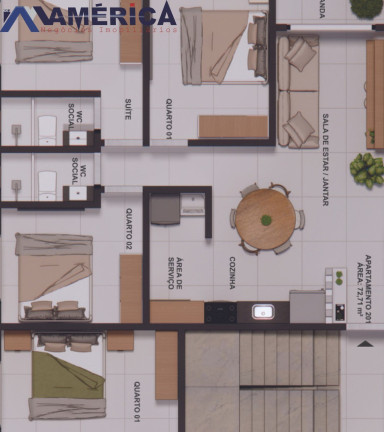 Imagem Imóvel com 3 Quartos à Venda, 129 m² em Jardim Cidade Universitária - João Pessoa Imagem Imóvel com 3 Quartos à Venda, 129 m² em Jardim Cidade Universitária - João Pessoa