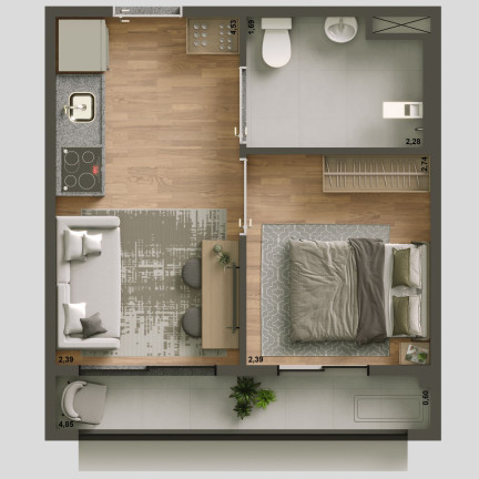 Imagem Imóvel com 1 Quarto à Venda, 28 m² em Pinheiros - São Paulo Imagem Imóvel com 1 Quarto à Venda, 28 m² em Pinheiros - São Paulo
