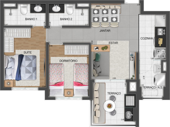 Imagem Apartamento com 2 Quartos à Venda, 62 m² em Perdizes - São Paulo
