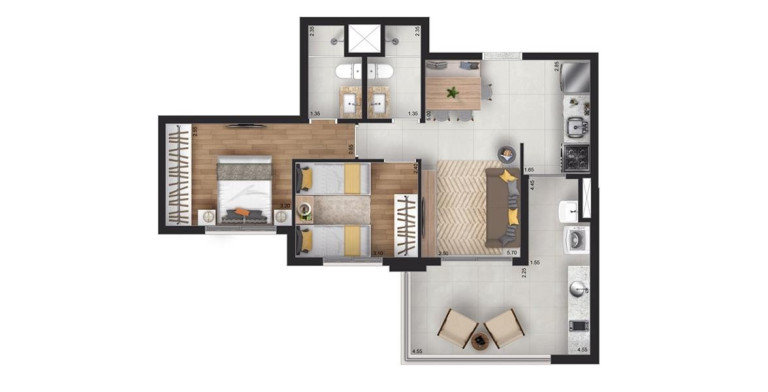 Imagem Apartamento com 2 Quartos à Venda, 68 m² em Butantã - São Paulo Imagem Apartamento com 2 Quartos à Venda, 68 m² em Butantã - São Paulo