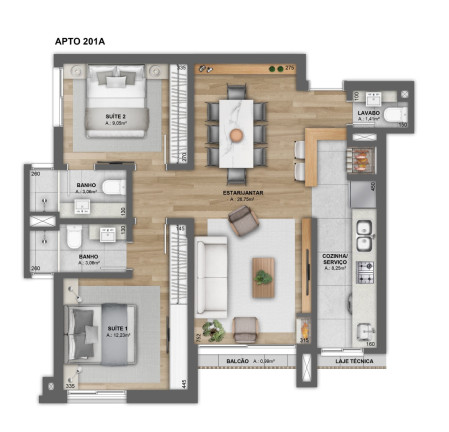 Imagem Apartamento com 1 Quarto à Venda, 54 m² em Bavaria - Gramado Imagem Apartamento com 1 Quarto à Venda, 54 m² em Bavaria - Gramado