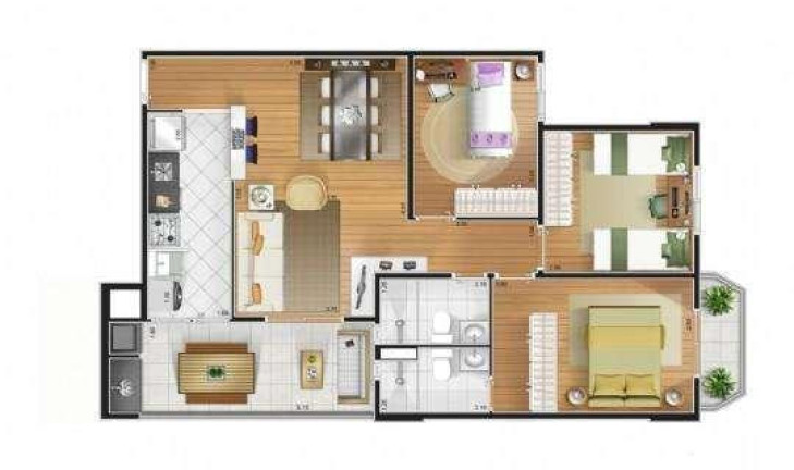 Imagem Apartamento com 3 Quartos à Venda, 77 m² em Rudge Ramos - São Bernardo Do Campo Imagem Apartamento com 3 Quartos à Venda, 77 m² em Rudge Ramos - São Bernardo Do Campo