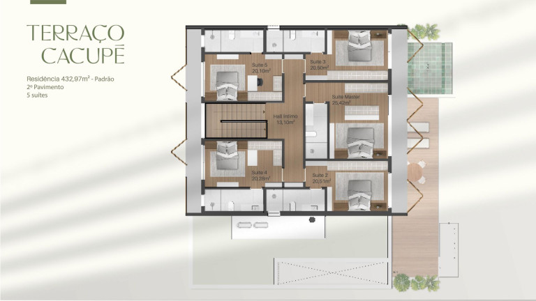 Imagem Casa com 5 Quartos à Venda, 432 m² em Cacupé - Florianópolis