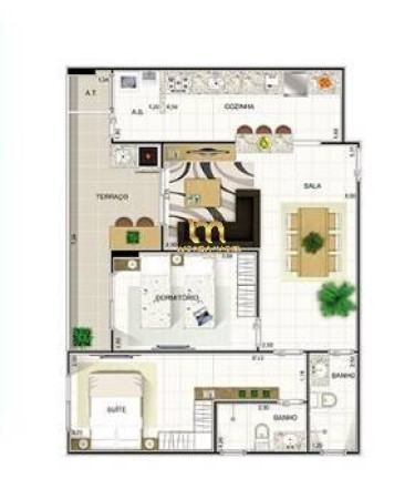 Imagem Apartamento com 2 Quartos à Venda, 76 m² em Mirim - Praia Grande