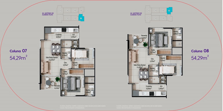 Imagem Apartamento com 2 Quartos à Venda, 54 m² em Itaparica - Vila Velha Imagem Apartamento com 2 Quartos à Venda, 54 m² em Itaparica - Vila Velha