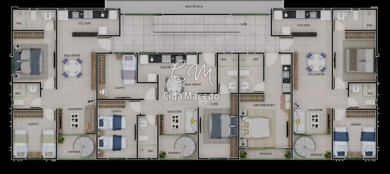 Imagem Apartamento com 3 Quartos à Venda, 60 m² em Aeroclube - João Pessoa Imagem Apartamento com 3 Quartos à Venda, 60 m² em Aeroclube - João Pessoa