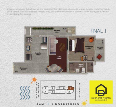 Imagem Apartamento com 1 Quarto à Venda, 37 m² em Boqueirão - Praia Grande Imagem Apartamento com 1 Quarto à Venda, 37 m² em Boqueirão - Praia Grande