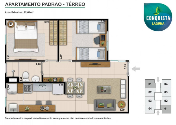 Imagem Apartamento com 2 Quartos à Venda, 42 m² em Parque Dois Irmãos - Fortaleza Imagem Apartamento com 2 Quartos à Venda, 42 m² em Parque Dois Irmãos - Fortaleza
