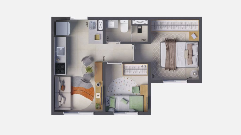 Imagem Apartamento com 3 Quartos à Venda, 51 m² em Jardim Caravelas - São Paulo Imagem Apartamento com 3 Quartos à Venda, 51 m² em Jardim Caravelas - São Paulo