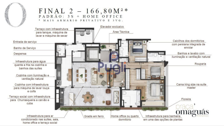 Imagem Apartamento com 3 Quartos à Venda, 166 m² em Pinheiros - São Paulo