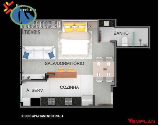 Imagem Apartamento com 1 Quarto à Venda, 38 m² em Vila São Luiz (centro) - Barueri Imagem Apartamento com 1 Quarto à Venda, 38 m² em Vila São Luiz (centro) - Barueri