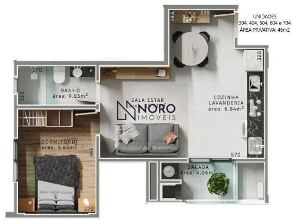 Imagem Apartamento com 1 Quarto à Venda, 45 m² em Camobi - Santa Maria Imagem Apartamento com 1 Quarto à Venda, 45 m² em Camobi - Santa Maria