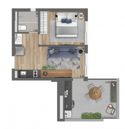 Imagem Apartamento com 1 Quarto à Venda, 37 m² em Pinheiros - São Paulo Imagem Apartamento com 1 Quarto à Venda, 37 m² em Pinheiros - São Paulo