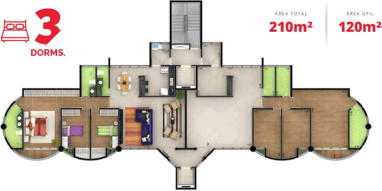 Imagem Apartamento com 3 Quartos à Venda, 135 m² em Campestre - Santo André Imagem Apartamento com 3 Quartos à Venda, 135 m² em Campestre - Santo André