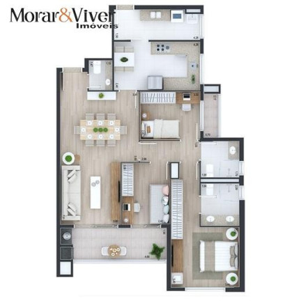 Imagem Apartamento com 3 Quartos à Venda, 106 m² em Juvevê - Curitiba Imagem Apartamento com 3 Quartos à Venda, 106 m² em Juvevê - Curitiba