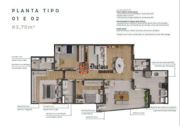 Imagem Apartamento com 2 Quartos à Venda, 83 m² em Morumbi - Paulínia Imagem Apartamento com 2 Quartos à Venda, 83 m² em Morumbi - Paulínia