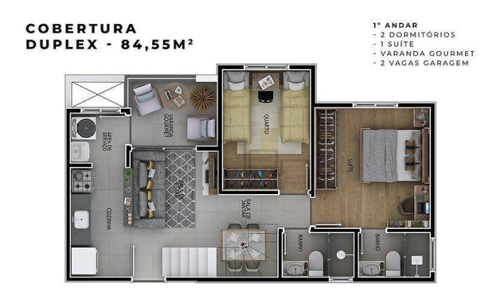 Imagem Apartamento com 2 Quartos à Venda, 84 m² em Parque Campolim - Sorocaba Imagem Apartamento com 2 Quartos à Venda, 84 m² em Parque Campolim - Sorocaba