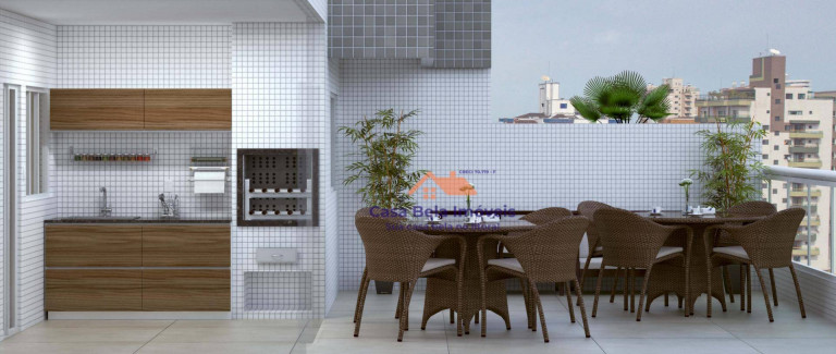 Imagem Apartamento com 2 Quartos à Venda, 81 m² em Vila Assunção - Praia Grande