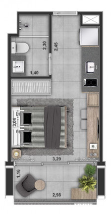 Imagem Imóvel com 1 Quarto à Venda, 24 m² em Jardim Anália Franco - São Paulo Imagem Imóvel com 1 Quarto à Venda, 24 m² em Jardim Anália Franco - São Paulo
