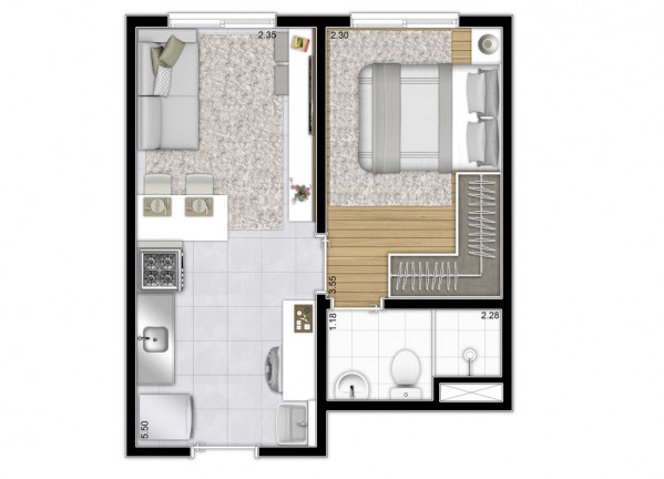 Imagem Apartamento com 1 Quarto à Venda, 26 m² em Chácara Santo Antônio (zona Sul) - São Paulo Imagem Apartamento com 1 Quarto à Venda, 26 m² em Chácara Santo Antônio (zona Sul) - São Paulo