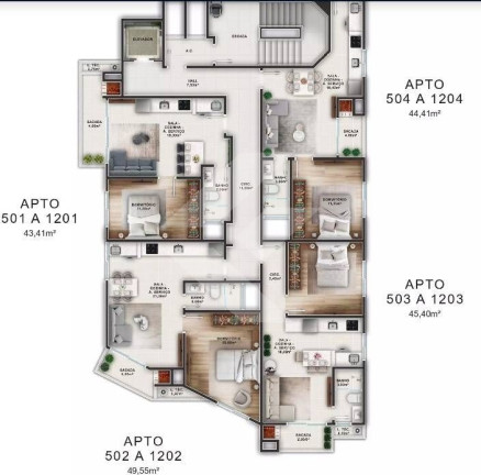Imagem Apartamento com 1 Quarto à Venda, 43 m² em Fazenda - Itajaí Imagem Apartamento com 1 Quarto à Venda, 43 m² em Fazenda - Itajaí