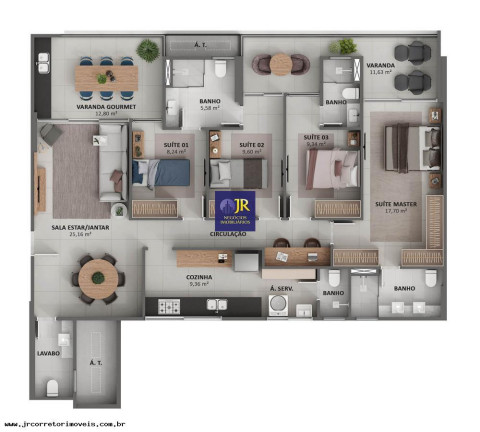 Imagem Apartamento com 4 Quartos à Venda, 160 m² em Praia Da Costa - Vila Velha