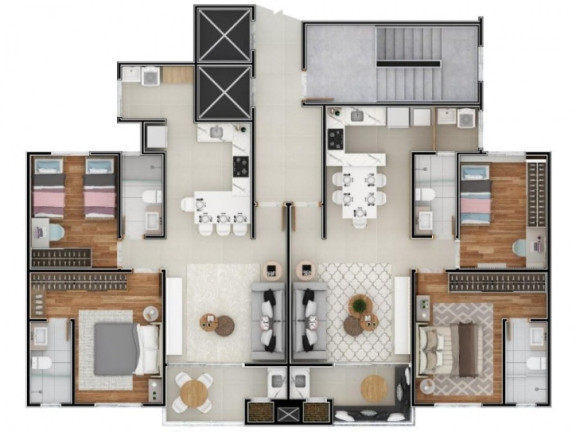 Imagem Apartamento com 2 Quartos à Venda, 88 m² em Centro - Cascavel