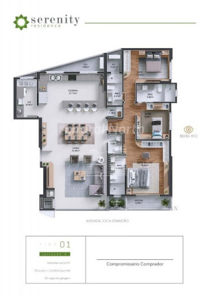 Imagem Apartamento com 3 Quartos à Venda, 131 m² em Centro - Itajaí