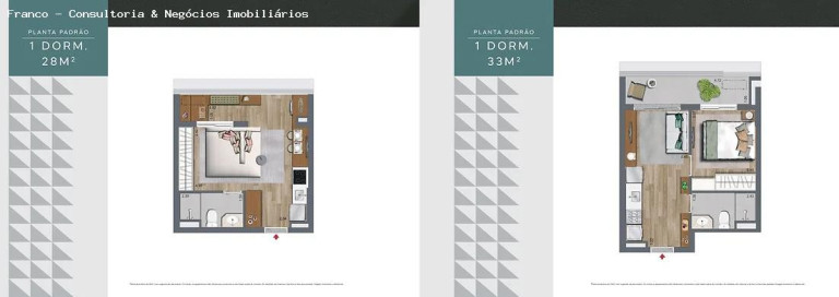 Imagem Apartamento com 1 Quarto à Venda, 33 m² em Brooklin Paulista - São Paulo